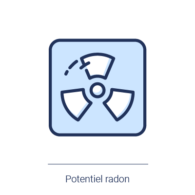 Icone illustrant l'exposition potentiel radon