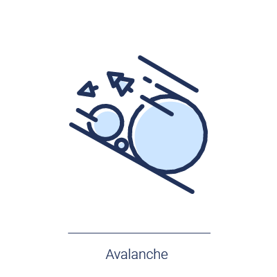 Icone illustrant l'avalanche