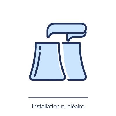 Icone illustrant les installations nucléraire