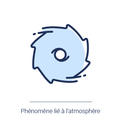 Icone illustrant les phénomènes liés à l'atmosphère 