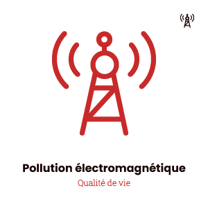 Icône pollution électromagnétique