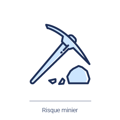 Icone illustrant le risque minier