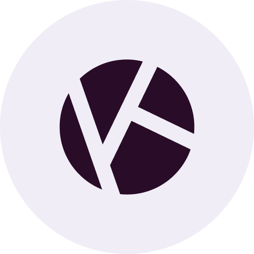 Pictogramme logo Karto, K dans un cercle formant un plan