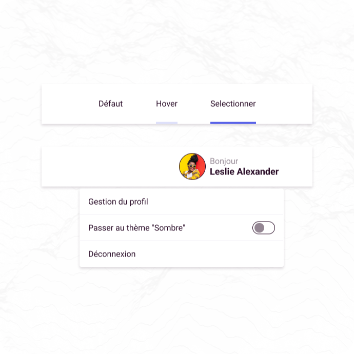 Home page mode lumineuse