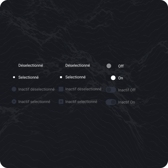 Home page mode sombre