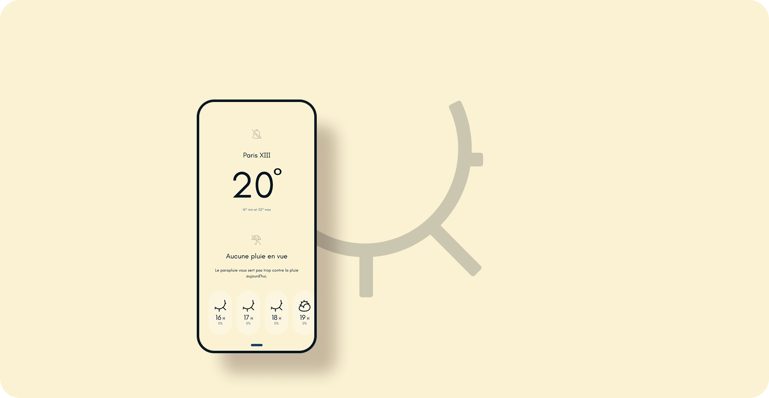 L'interface des jours de soleil