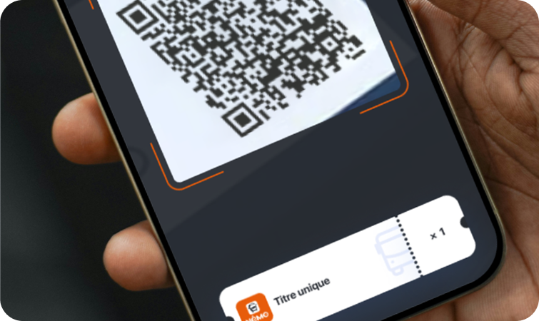Affichage du titre de transport a valider dans l'app