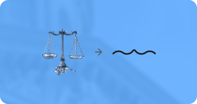 Picto de OJ est une balance stylisée